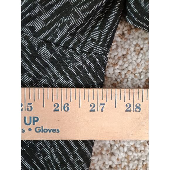 Ali Miles 2X Wire Collar Black White Textured Swing Jacket Red Button Detail - Picture 7 of 10